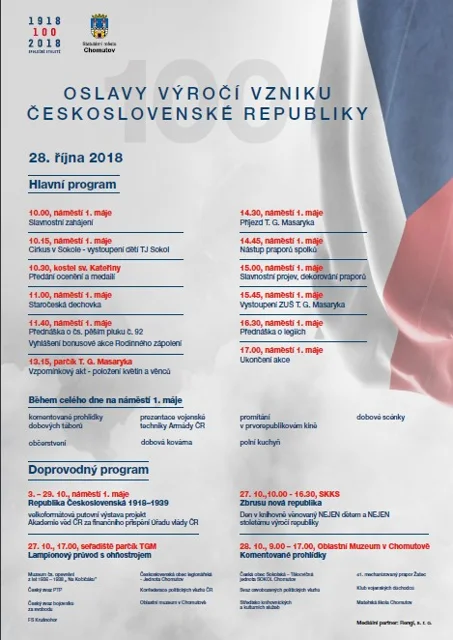 OSLAVY 100. LET VÝROČÍ VZNIKU REPUBLIKY